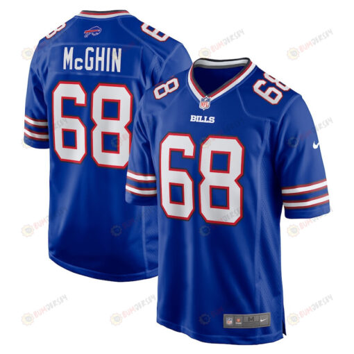 Garrett McGhin 68 Buffalo Bills Team Game Men Jersey - Royal