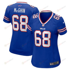 Garrett McGhin 68 Buffalo Bills Women's Team Game Jersey - Royal