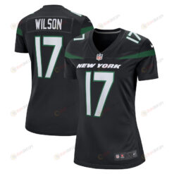 Garrett Wilson 17 New York Jets Women's Alternate Game Player Jersey - Stealth Black