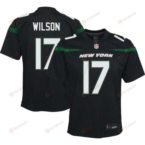 Garrett Wilson 17 New York Jets Youth Jersey - Black