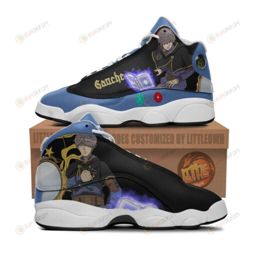 Gauche Adlai Shoes Black Clover Anime Air Jordan 13 Shoes Sneakers