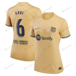 Gavi 6 Barcelona Women 2022/23 Away Jersey - Yellow