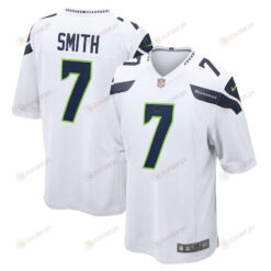 Geno Smith 7 Seattle Seahawks Game Player Jersey - White