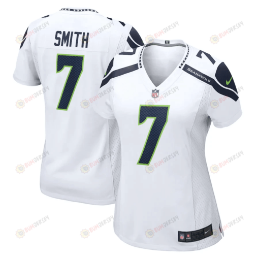 Geno Smith 7 Seattle Seahawks Women's Game Player Jersey - White