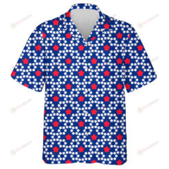 Geometry Kids Colorful Star Usa On Dark Blue Background Pattern Hawaiian Shirt