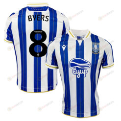 George Byers 8 Sheffield Wednesday FC 2023-24 Home Men Jersey - Blue