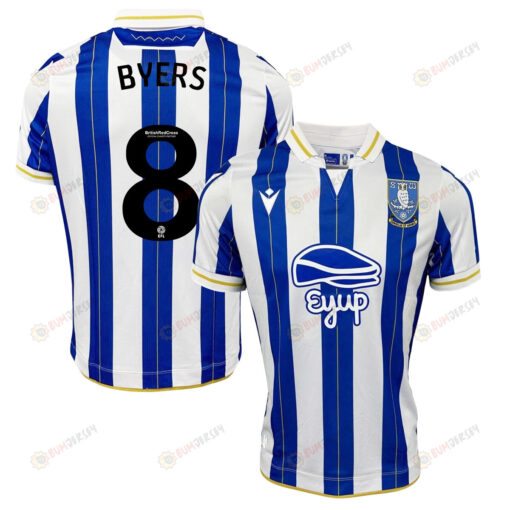 George Byers 8 Sheffield Wednesday FC 2023-24 Home Men Jersey - Blue