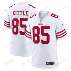 George Kittle 85 San Francisco 49ers Team Game Jersey - White