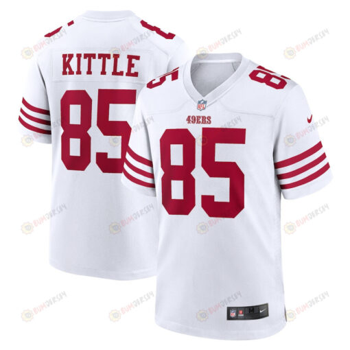 George Kittle 85 San Francisco 49ers Team Game Jersey - White