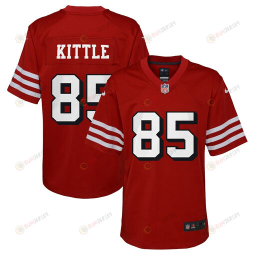 George Kittle 85 San Francisco 49ers Youth Alternate Game Jersey - Scarlet