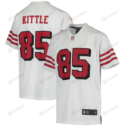 George Kittle 85 San Francisco 49ers Youth Color Rush Game Jersey - White