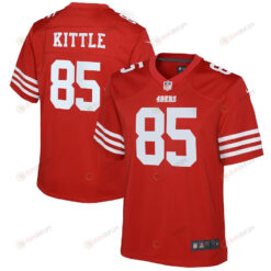 George Kittle 85 San Francisco 49ers Youth Jersey - Scarlet