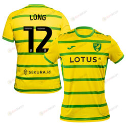 George Long 12 Norwich City 2023/24 Home Men Jersey - Yellow