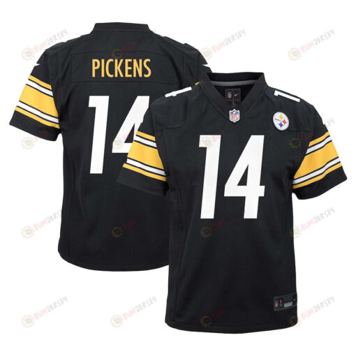George Pickens 14 Pittsburgh Steelers Youth Jersey - Black