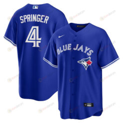 George Springer 4 Toronto Blue Jays Alternate Jersey - Royal