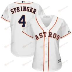 George Springer Houston Astros Women's Team Cool Base Player Jersey - White