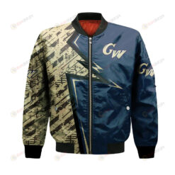 George Washington Colonials Bomber Jacket 3D Printed Abstract Pattern Sport