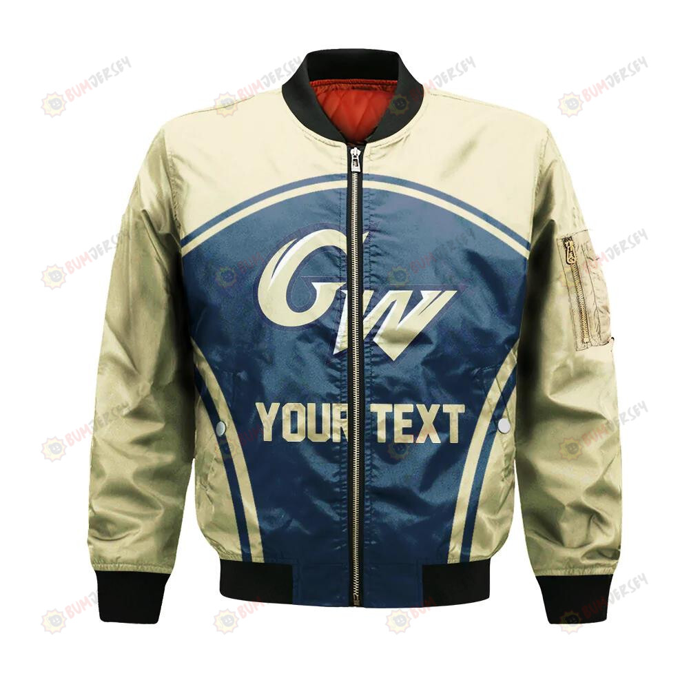 George Washington Colonials Bomber Jacket 3D Printed Curve Style Sport