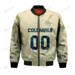 George Washington Colonials Bomber Jacket 3D Printed Team Logo Custom Text And Number