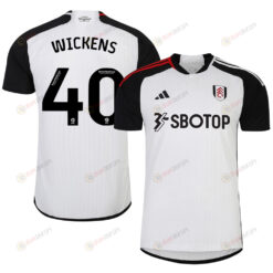 George Wickens 40 Fulham FC 2023-24 EFL Home Men Jersey - White