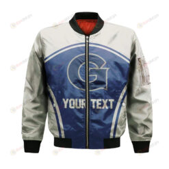 Georgetown Hoyas Bomber Jacket 3D Printed Curve Style Sport