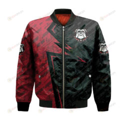 Georgia Bulldogs Bomber Jacket 3D Printed Abstract Pattern Sport