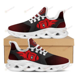 Georgia Bulldogs Fire Ball Pattern 3D Max Soul Sneaker Shoes