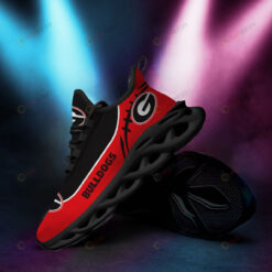 Georgia Bulldogs Logo Black Red Custom Name 3D Max Soul Sneaker Shoes