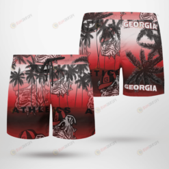Georgia Bulldogs Logo Hawaiian Shorts Summer Shorts Men Shorts - Print Shorts