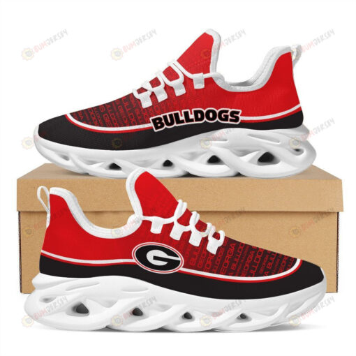 Georgia Bulldogs Logo Pattern 3D Max Soul Sneaker Shoes