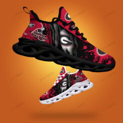 Georgia Bulldogs Logo Torn And Splatter Pattern 3D Max Soul Sneaker Shoes