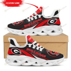 Georgia Bulldogs Mascot Custom Name 3D Max Soul Sneaker Shoes