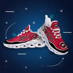 Georgia Bulldogs Small Logo Pattern 3D Max Soul Sneaker Shoes