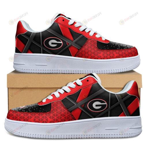 Georgia Bulldogs Team Logo Pattern Air Force 1 Printed