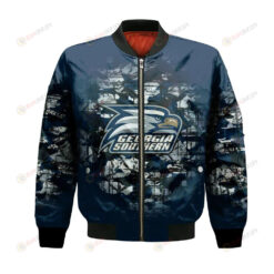 Georgia Southern Eagles Bomber Jacket 3D Printed Camouflage Vintage