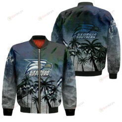 Georgia Southern Eagles Bomber Jacket 3D Printed Coconut Tree Tropical Grunge