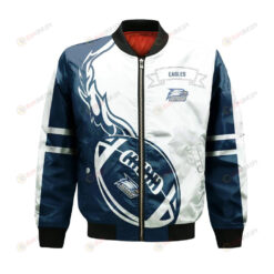 Georgia Southern Eagles Bomber Jacket 3D Printed Flame Ball Pattern