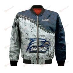 Georgia Southern Eagles Bomber Jacket 3D Printed Grunge Polynesian Tattoo