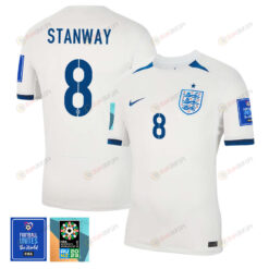 Georgia Stanway 8 England 1 Star FIFA Patch Women's National Team 2023-24 World Cup Home Men Jersey