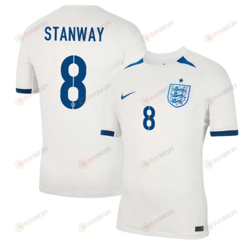 Georgia Stanway 8 England 1 Star Women's National Team 2023-24 World Cup Home Men Jersey