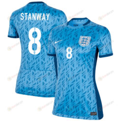 Georgia Stanway 8 England Women's National Team 2023-24 World Cup Away Women Jersey