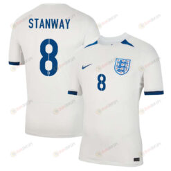 Georgia Stanway 8 England Women's National Team 2023-24 World Cup Home Men Jersey