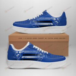 Georgia State Panthers Logo Stripe Pattern Air Force 1 Printed In Blue