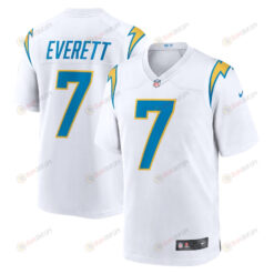 Gerald Everett Los Angeles Chargers Game Player Jersey - White