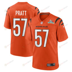 Germaine Pratt 57 Cincinnati Bengals Super Bowl LVII Champions Men Alternate Game Jersey - Orange