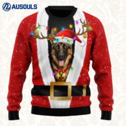 German Shepherd Christmas Ugly Sweaters For Men Women Unisex