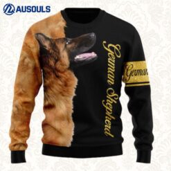 German Shepherd Half Cool Ugly Sweaters For Men Women Unisex