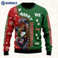 German Shepherd Merry Christmas Ugly Sweaters For Men Women Unisex