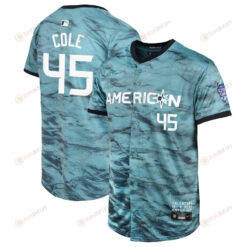 Gerrit Cole 45 American League 2023 MLB All-Star Game Limited Youth Jersey - Teal