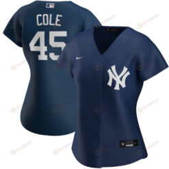 Gerrit Cole 45 New York Yankees Women Alternate Jersey - Navy